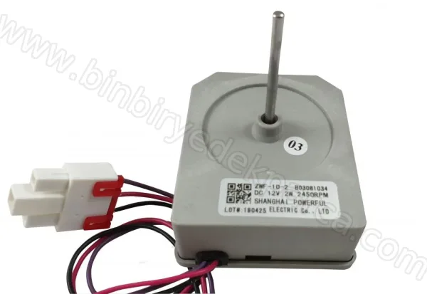Buzdolabı Fan Motoru No-Frost ZWF-10-2 B03081034 DC12V 2W 2450 Rpm Cw