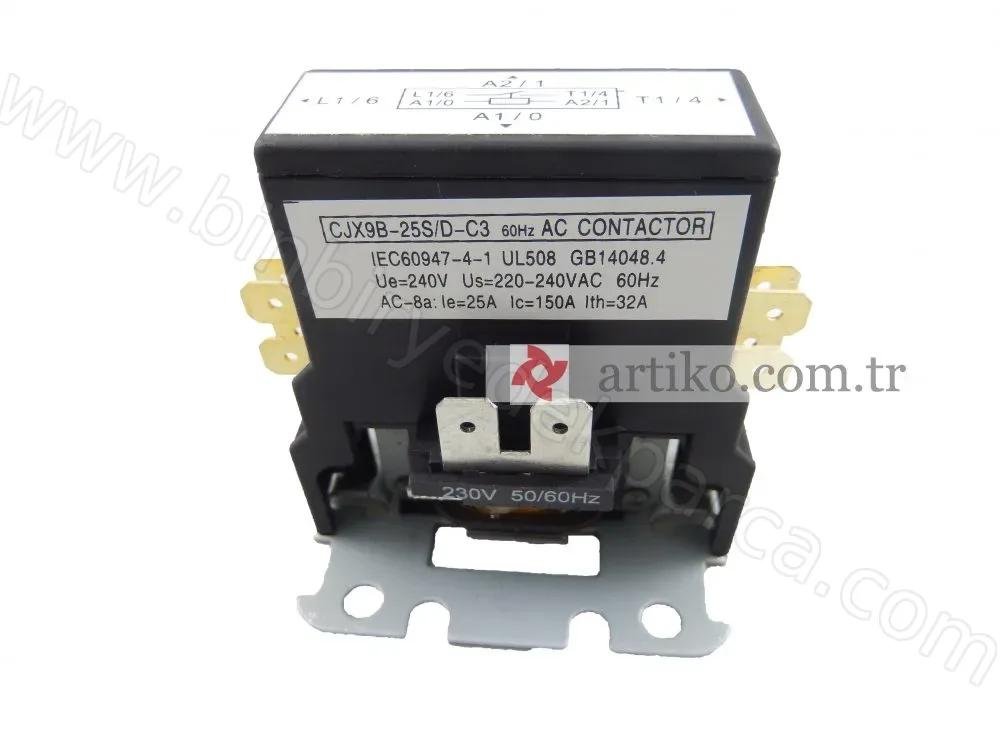 Motor Kontaktör Klima YCK3-25/1 230V50/60HZ 25A