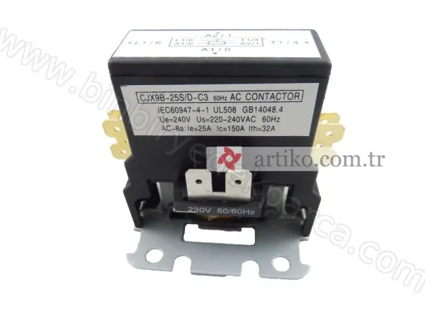 Motor Kontaktör Klima YCK3-25/1 230V50/60HZ 25A