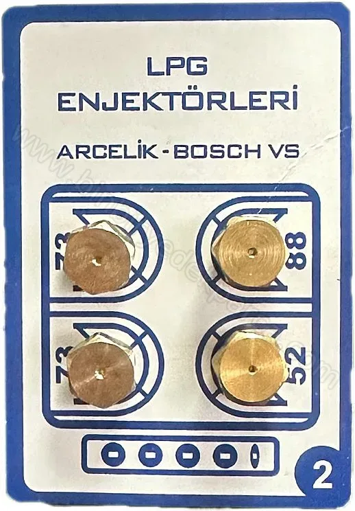 Ocak Fırın 9 Mm Lpg Enjektör Meme Takımı No:2