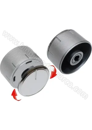 Ocak Fırın Düğme No:55 Üniversal 4lü Gri İnox Kısa Adaptör (Takım)