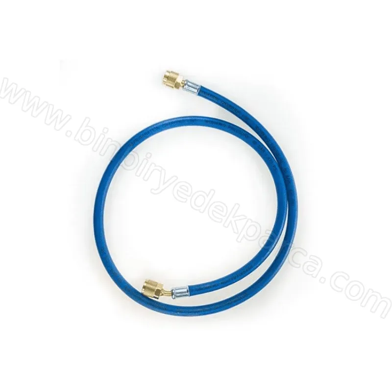 R22 R134a Klima Ve Buzdolabı Gaz Şarj Hortumu 90 Cm 3000-600 Psı Tekli Hortum
