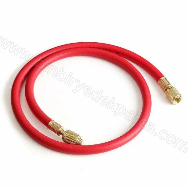 R22 R134a R404 Klima Ve Buzdolabı Gaz Hortumu Vanalı 60-150 Cm 3000-600 Psı Tekli
