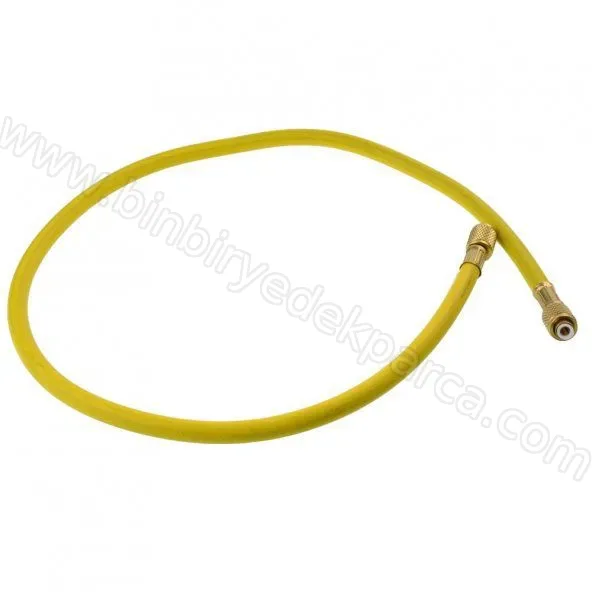 R22 R134a R404 Klima Ve Buzdolabı Gaz Verme Hortumu 36-90 Cm 3000-600 Psı Tekli Hortum