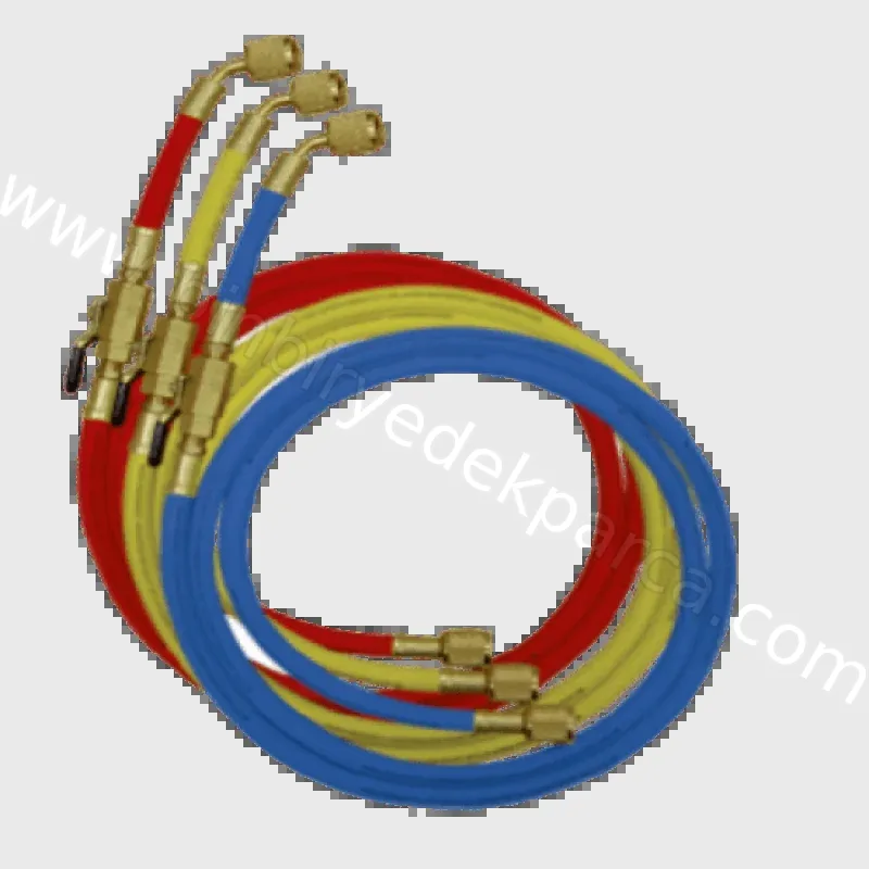 R410A Ve r32 90 Cm 4000-800 Psı Klima Buzdolabı Gaz Dolum Hortumu Vanalı 1 Adet