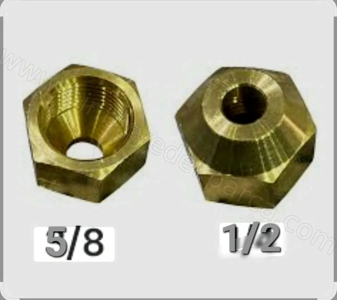 Rekor 5/8" - Delik 1/2" Delikli Rekor Redüksiyon Klima Bakır Boru Bağlantı Adaptörü