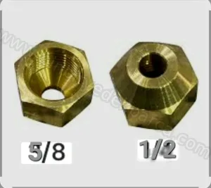Rekor 5/8" - Delik 1/2" Delikli Rekor Redüksiyon Klima Bakır Boru Bağlantı Adaptörü