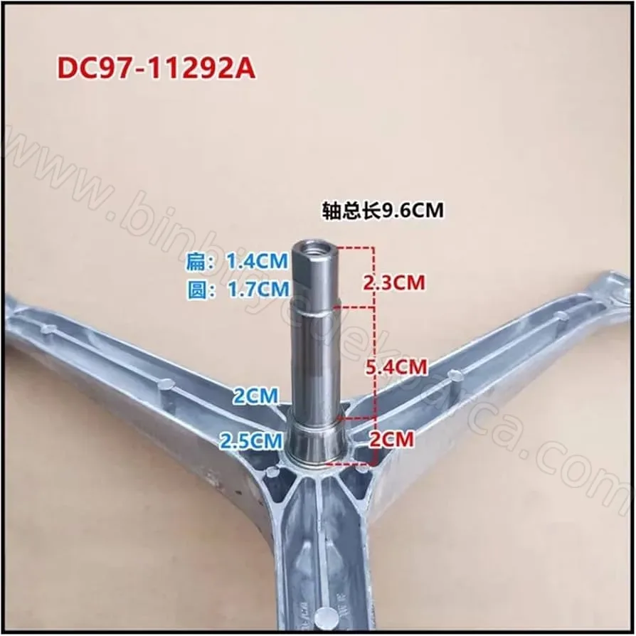 Çamaşır Makinesi 3 Ayak Tambur Şaftı DC97-11292A (6204-6203) Bilyeli