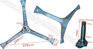 Çamaşır Makinesi 3 Ayak Tambur Şaftı DC97-11292A (6204-6203) Bilyeli