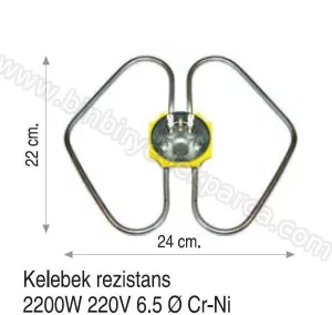 Semaver Çaycı Isıtıcı Rezistansı Büyük Kelebek 2250watt