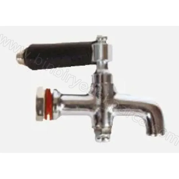 Semaver Musluğu Küçük Metal 3/8 7 Cm Dıştan Somunlu Sarı | Çay Kazanı Ve Semaver Musluğu