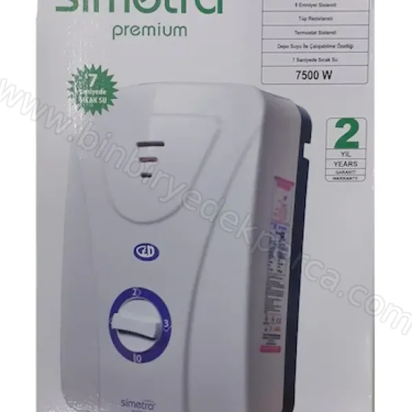  Simetra Premium Elektrikli Banyo Şofben