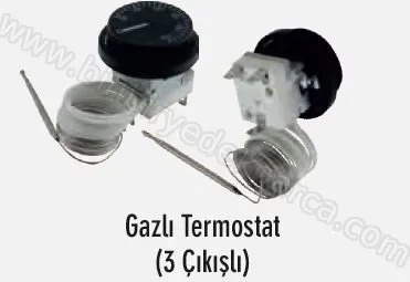 Termostat Gazlı 3 Çıkışlı (50-300) Derece Fırın
