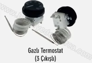 Termostat Gazlı 3 Çıkışlı (50-300) Derece Fırın