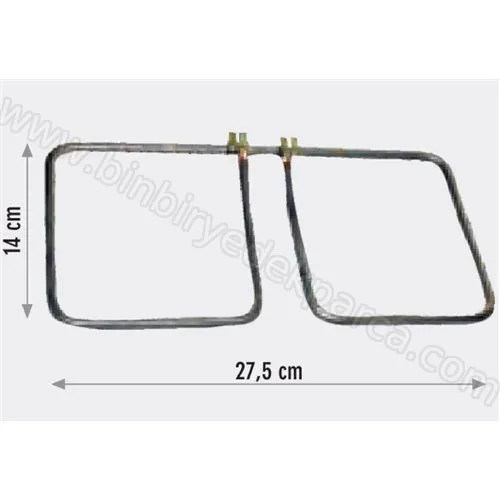 Tost Makinesi Rezistans 23 Cm X 13 Cm 900 Watt 110 V