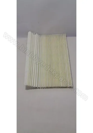Ünıversal Elektrikli Süpürge Hepa Filtre Kağıdı 1.5 Mm 50 Pile Akordion