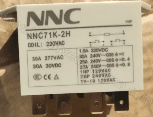Klima Omron Röle NNC71K-2H 220 Volt 30A 277 Vac 6 Soket 4 Karşı 2