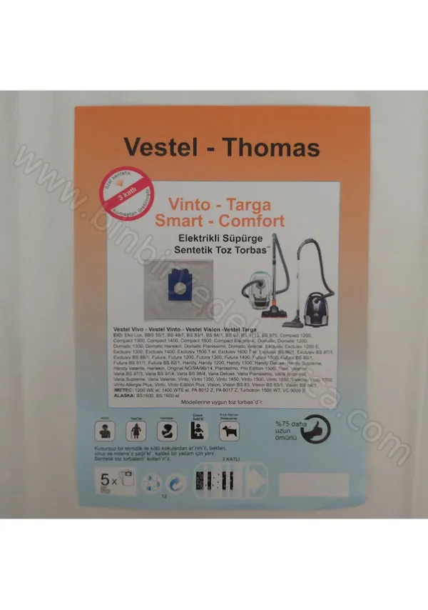 Thomas Elektrikli Süpürge Toz Torbası