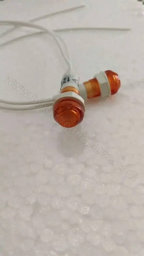 XD10-6 Göstergesi Işık Anahtarı 220V Sinyal Lambası Güç Sarı Renk Semaver Ocak